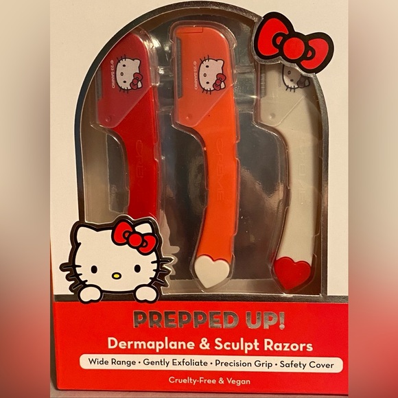 NWT•The Crème Shop x Hello Kitty derma-plane 3pk razors - Picture 2 of 4
